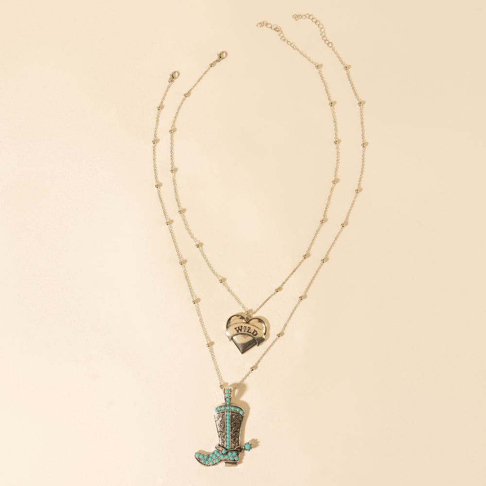 Myra Wild Star Stomping Necklace in Desert Turquoise - Myra USA