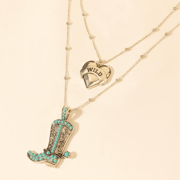 Myra Wild Star Stomping Necklace in Desert Turquoise - Myra USA