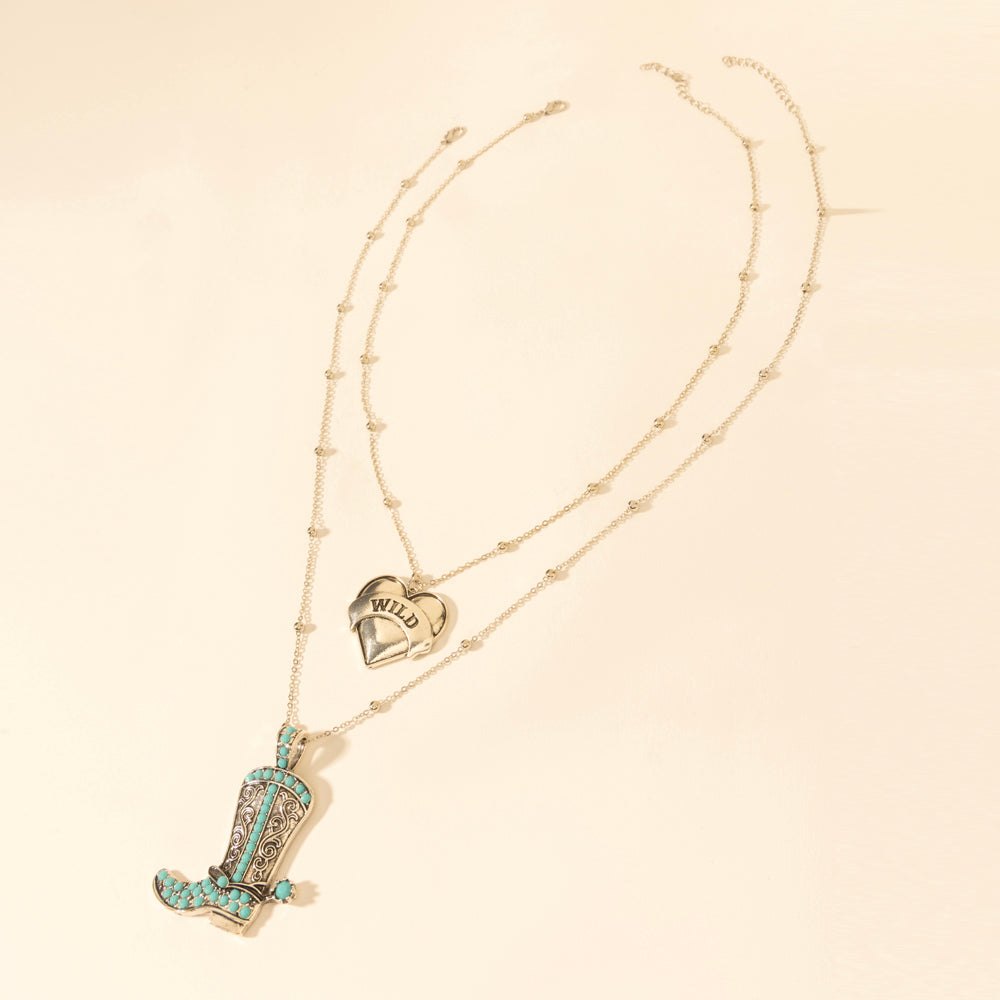 Myra Wild Star Stomping Necklace in Desert Turquoise - Myra USA