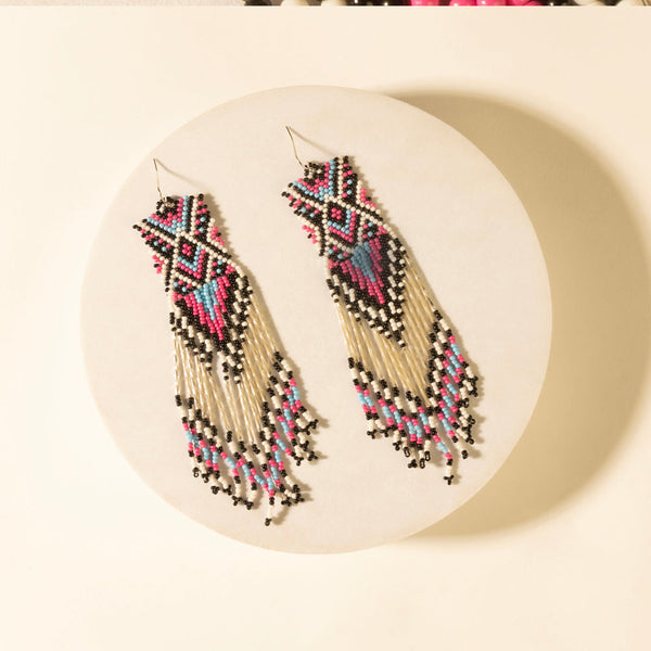 Myra Tidal treasure beaded earring in Ivory - Myra USA