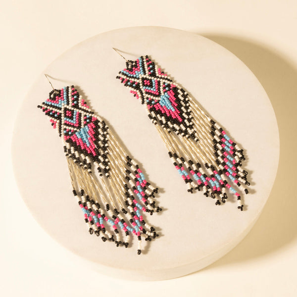 Myra Tidal treasure beaded earring in Ivory - Myra USA