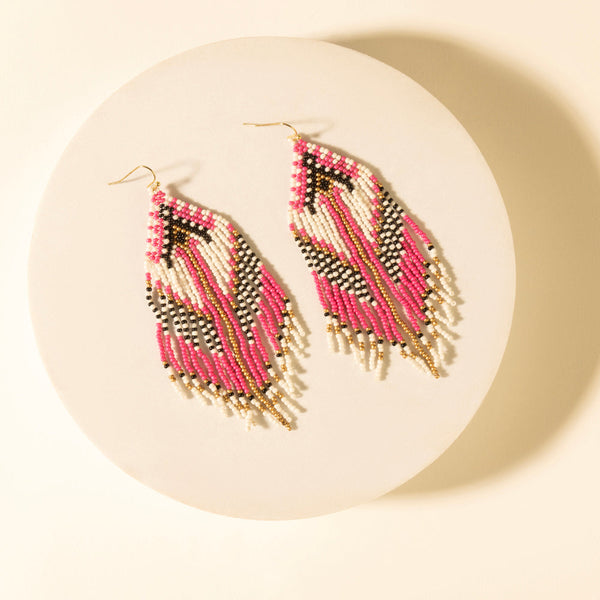 Myra Wildloom Chevron Drops in Dusty Rose - Myra USA