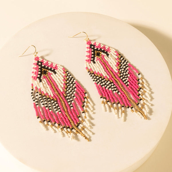 Myra Wildloom Chevron Drops in Dusty Rose - Myra USA