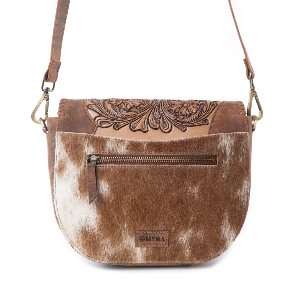 Myra Bronco Ridge Handtooled Bag in Canyon Tan - Myra USA