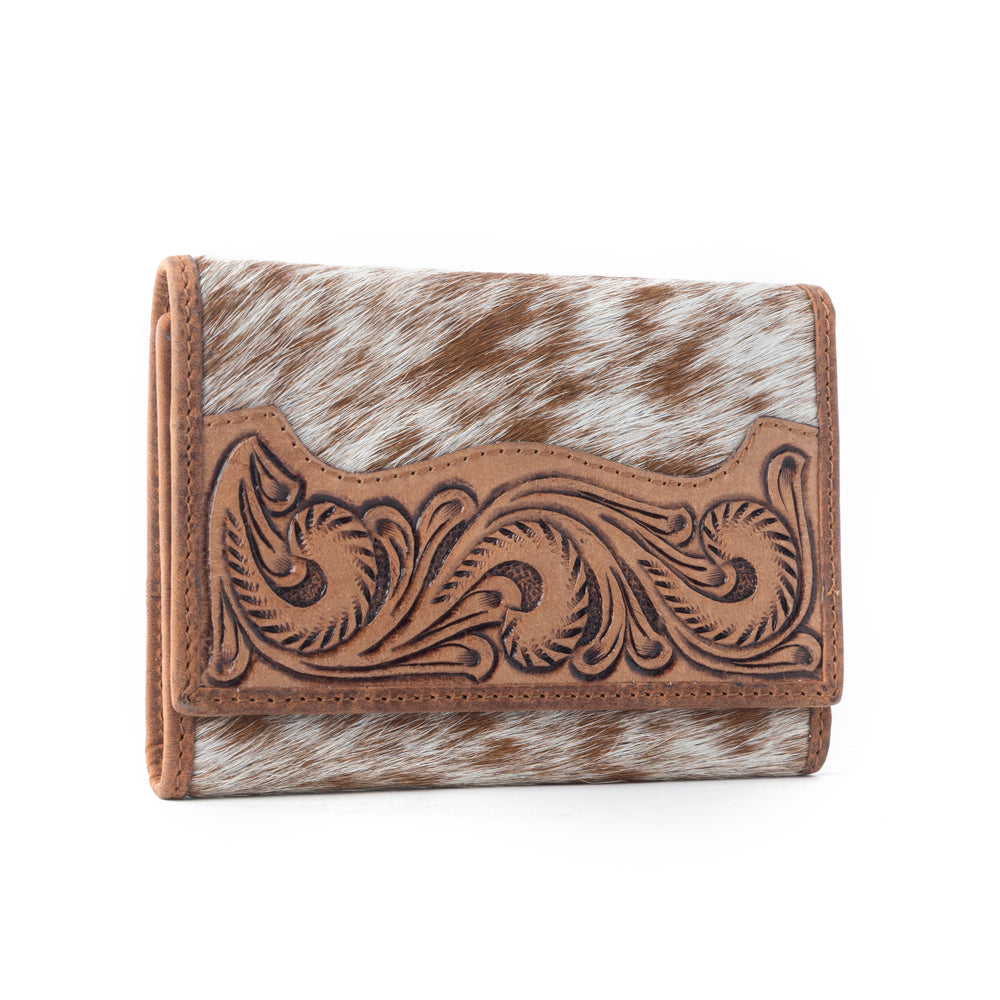 Myra Dune Wave Trail Credit Card Holder in Brindle Ivory - Myra USA