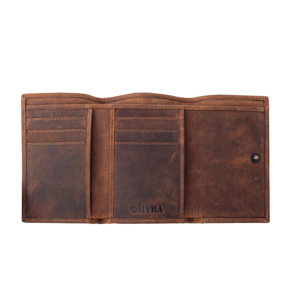 Myra Dune Wave Trail Credit Card Holder in Brindle Ivory - Myra USA