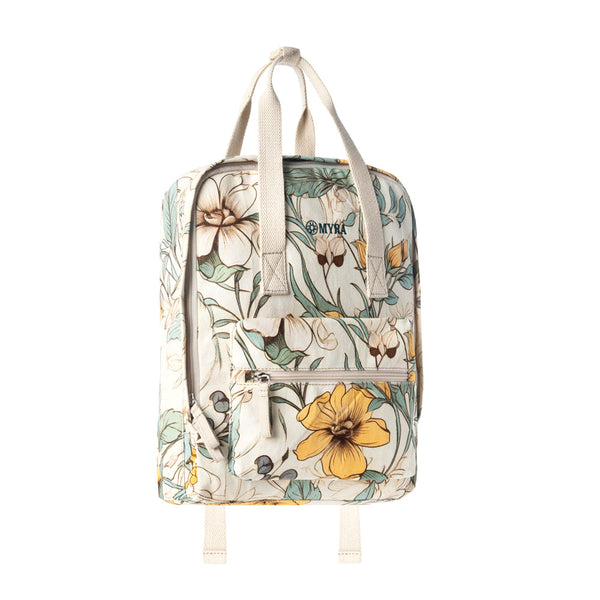 Pine Meadow Cotton & Leather Crossbody Bag in Ivory - Myra USA