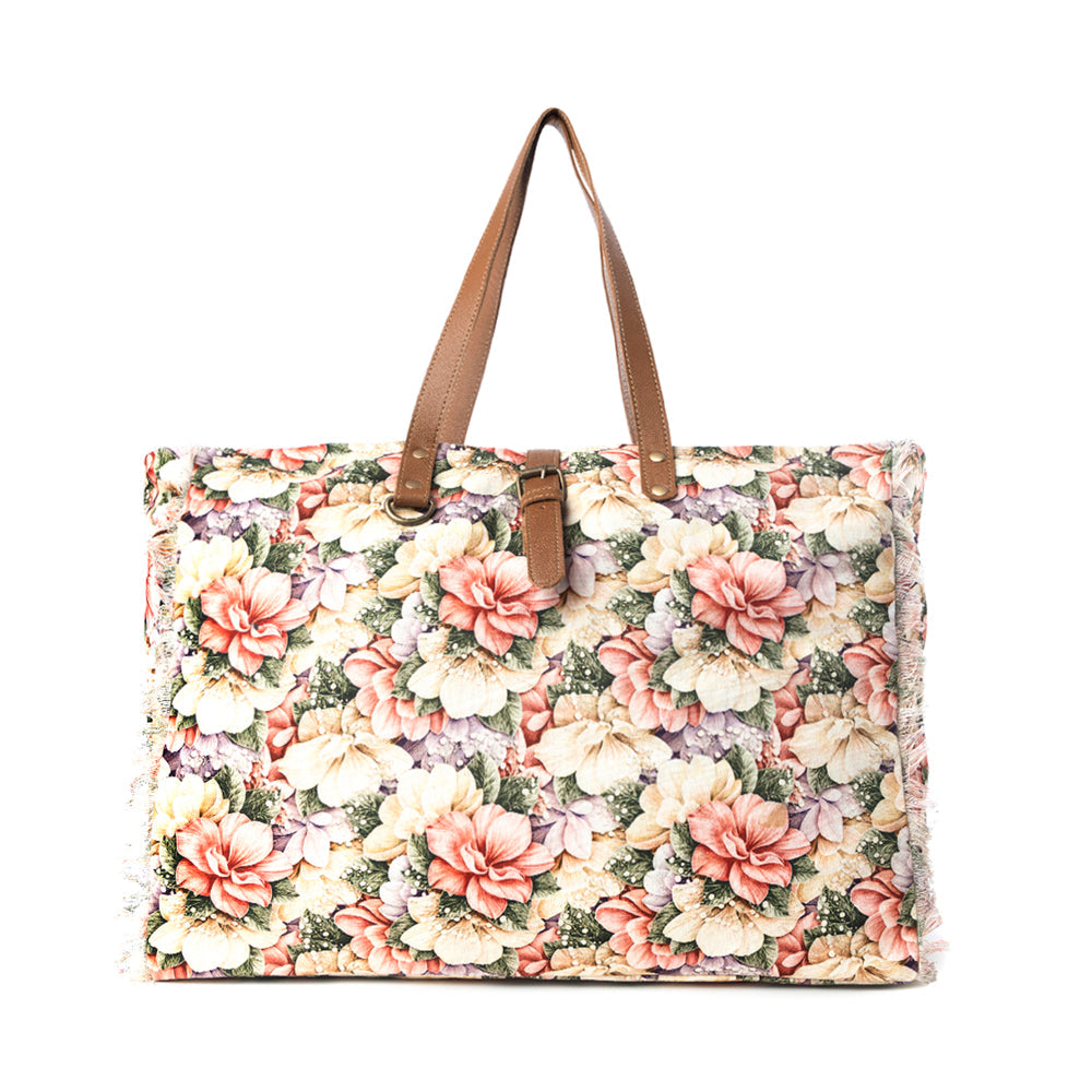 Myra Meadow Crest Weekender Bag in Floral Multi - Myra USA