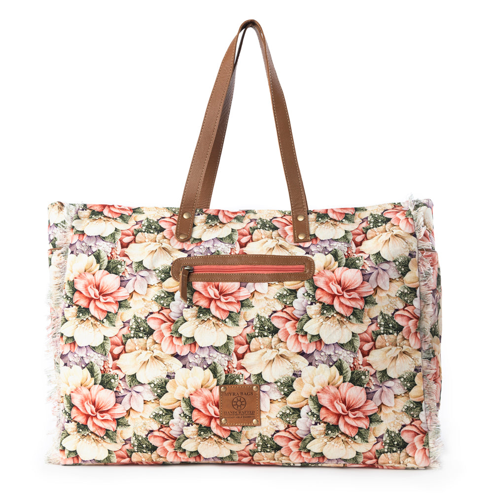 Myra Meadow Crest Weekender Bag in Floral Multi - Myra USA