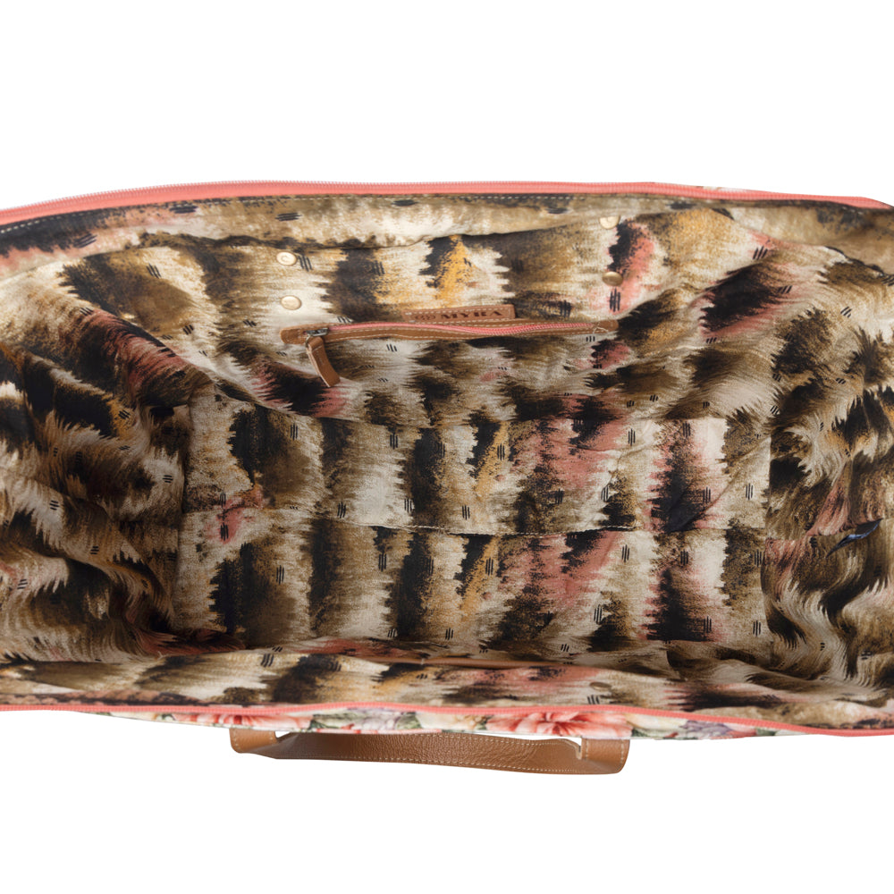 Myra Meadow Crest Weekender Bag in Floral Multi - Myra USA