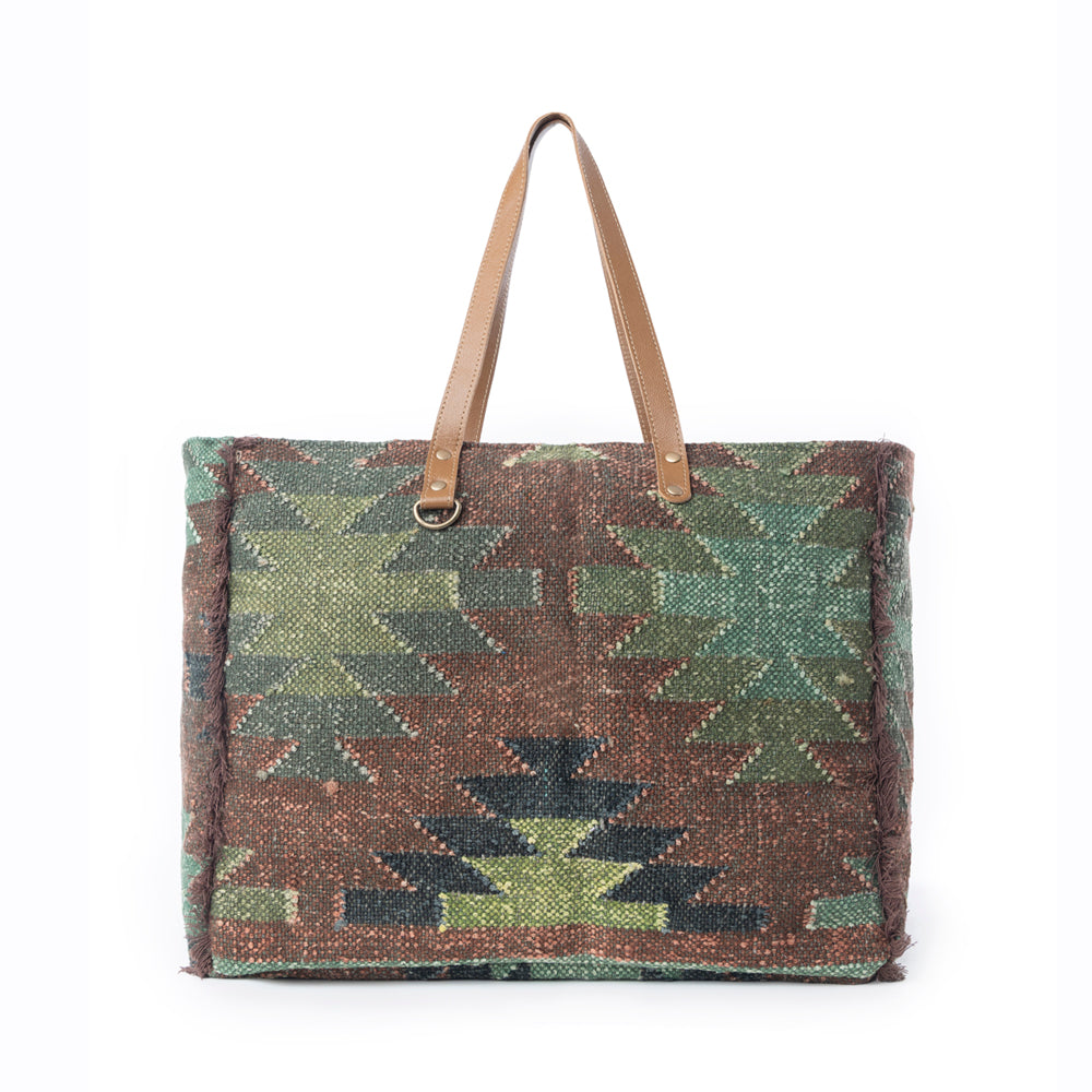 Myra Canyon Range Weekender Bag in Olive Green - Myra USA