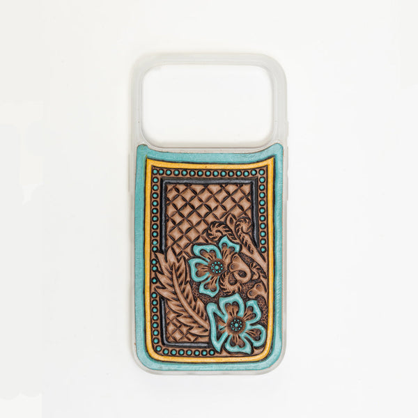 Myra Latticeforge Handtooled iPhone 17 Pro Mobile Case - Myra USA