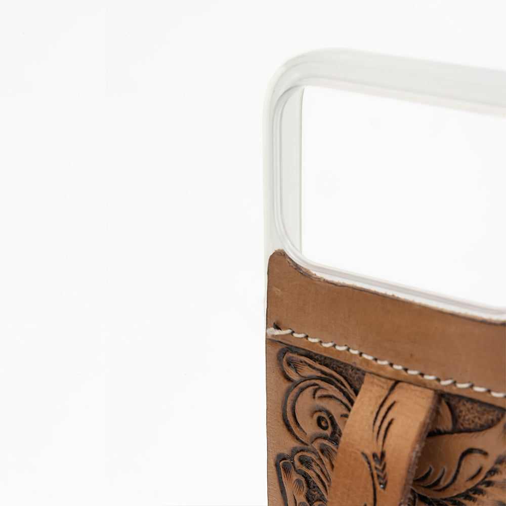 Myra Toolcrest Handtooled iPhone 17 Pro Mobile Case - Myra USA