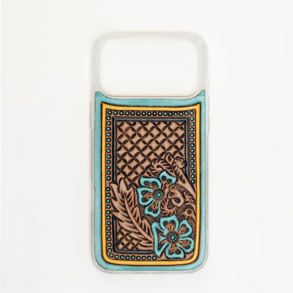Myra Latticeforge Handtooled iPhone 17 Pro Max Mobile Case - Myra USA