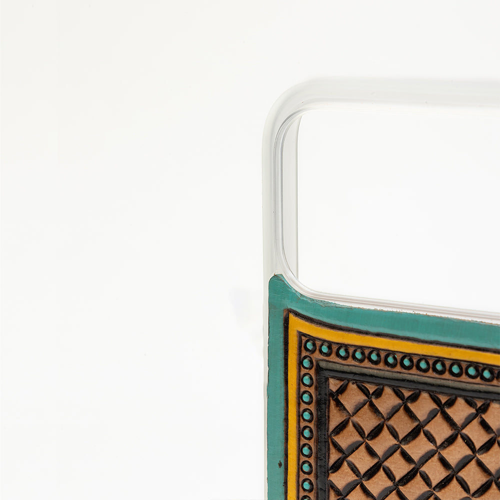 Myra Latticeforge Handtooled iPhone 17 Pro Max Mobile Case - Myra USA