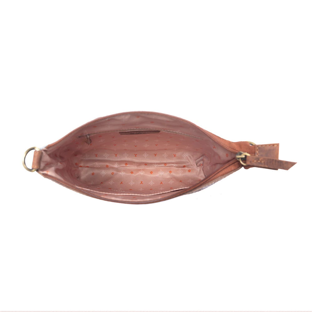Myra Yellowstone Wind River Handtooled Bag in Midnight Sable - Myra USA