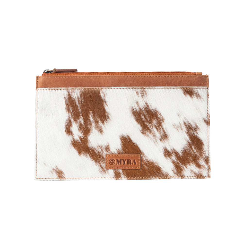 Hayride Hairon Leather Pouch for Women in brown - Myra USA