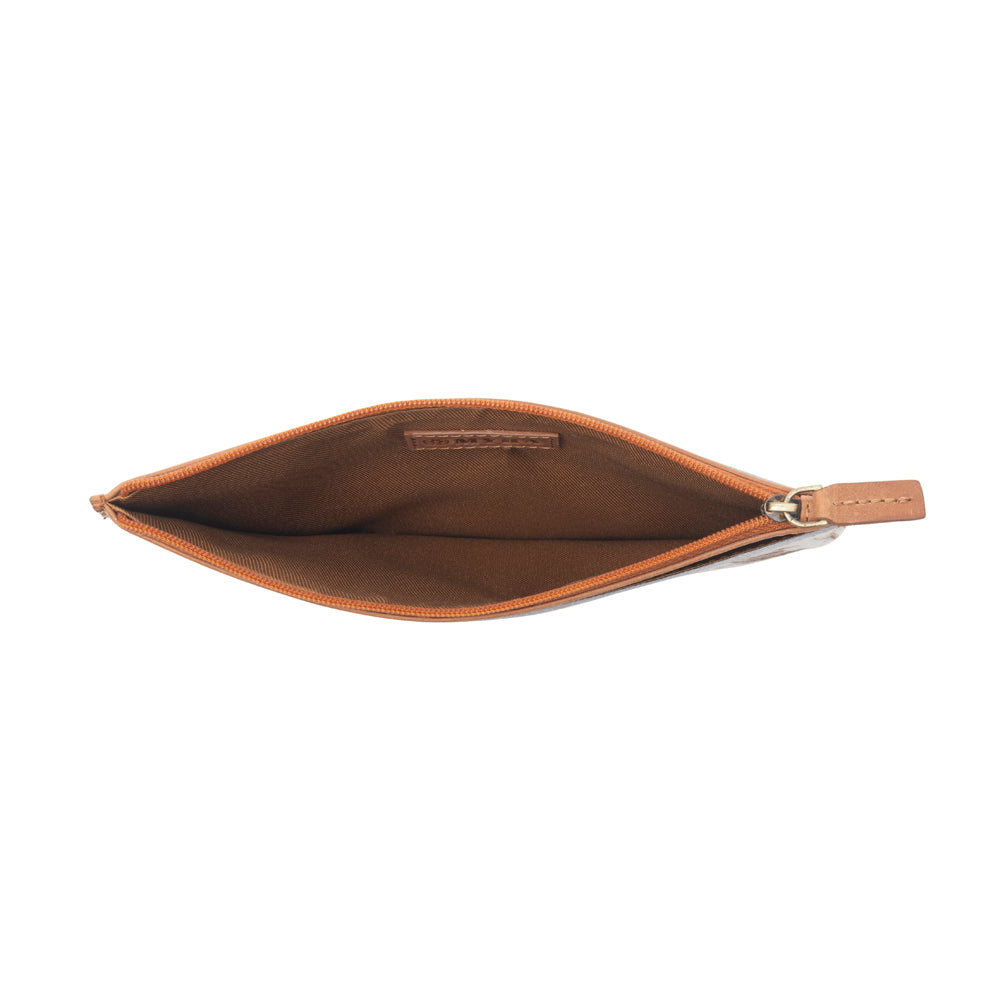 Hayride Hairon Leather Pouch for Women in brown - Myra USA