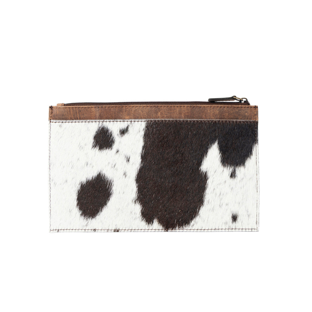 Hayride Hairon Leather Pouch for Women in black - Myra USA