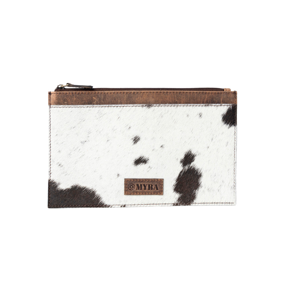 Hayride Hairon Leather Pouch for Women in black - Myra USA