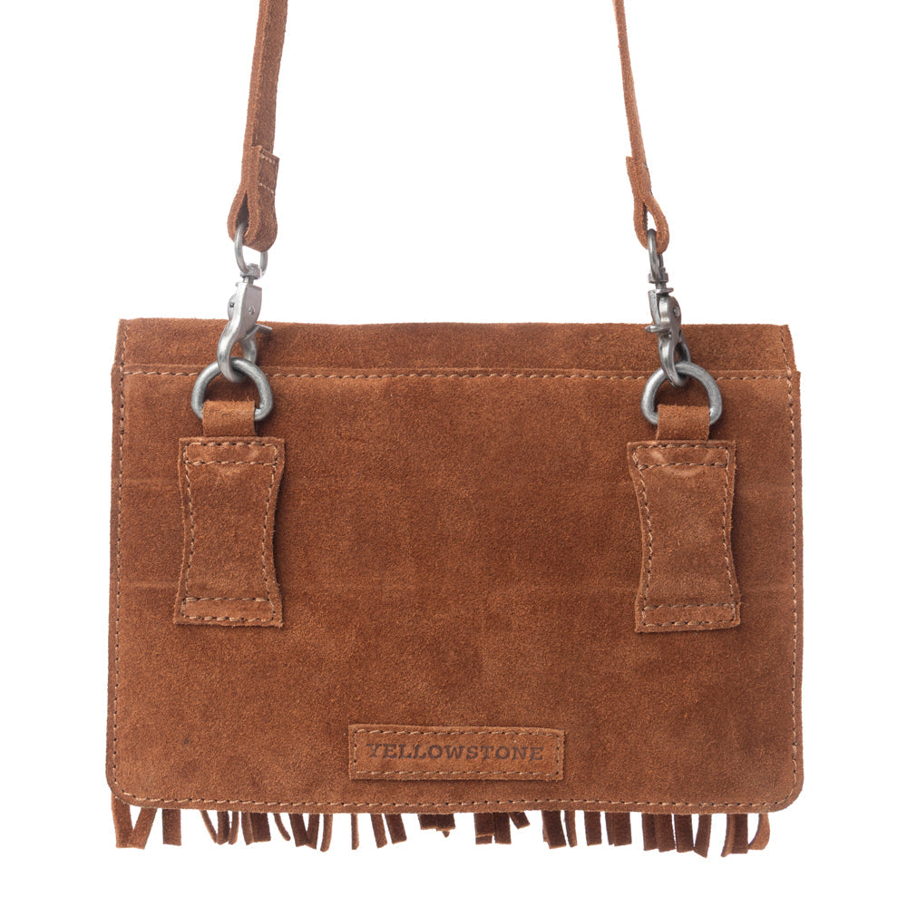 Myra Yellowstone Highland Range Suede Leather Belt Bag in Desert Tan - Myra USA