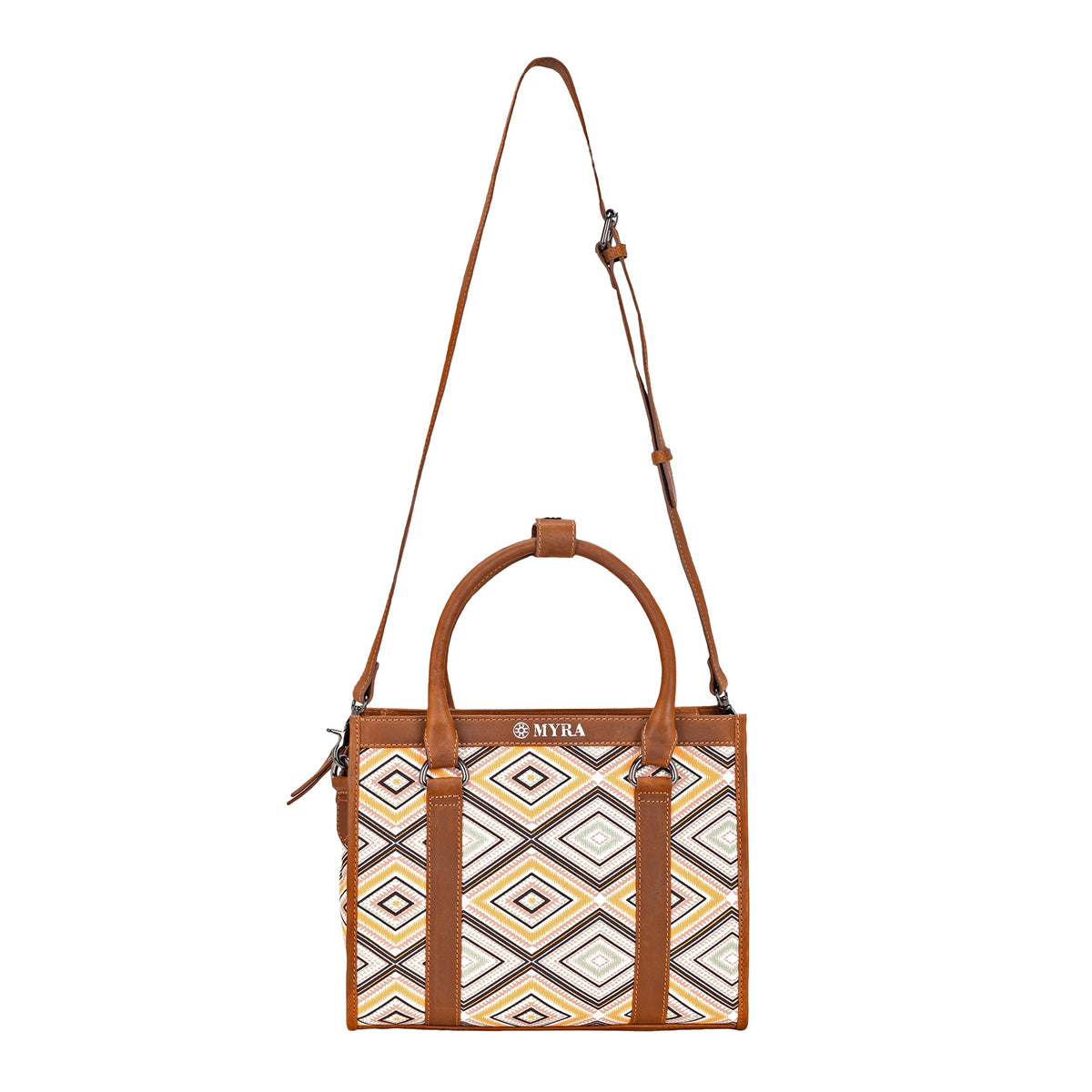 Myra Nuevas Vistas Crossbody Bag in yellow and coral - Myra USA