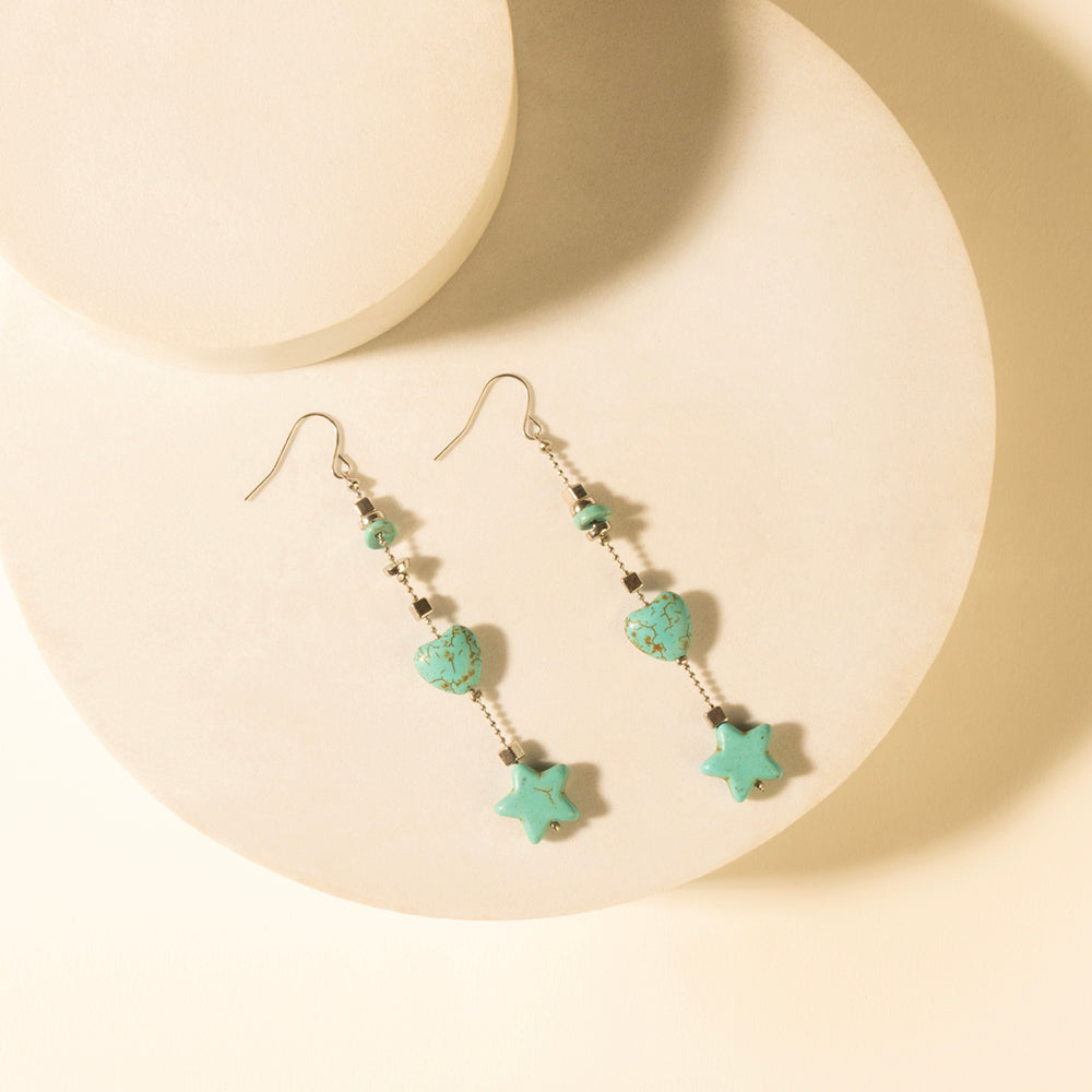 Myra Dust & Sky Charm Earrings in Desert Turquoise - Myra USA
