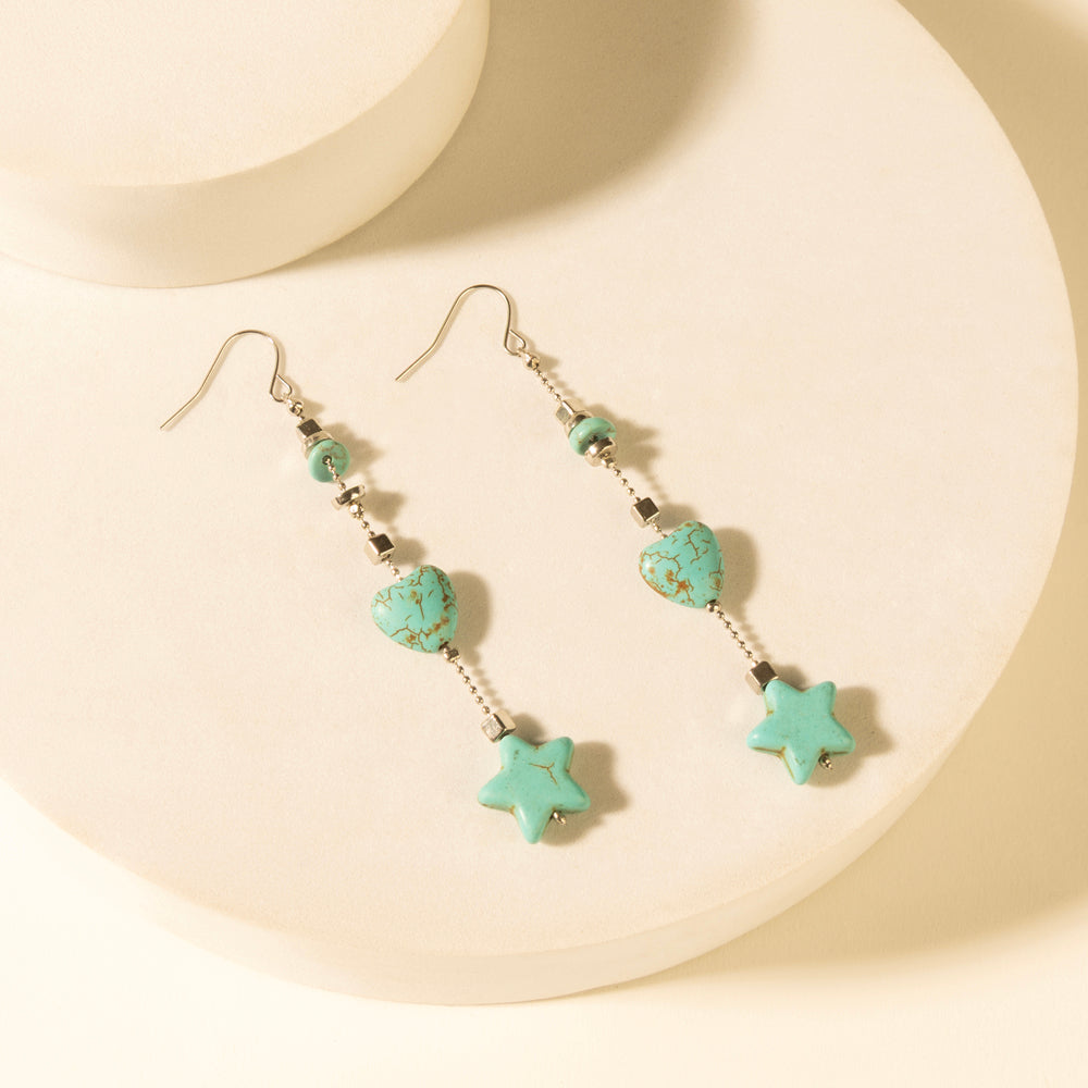 Myra Dust & Sky Charm Earrings in Desert Turquoise - Myra USA
