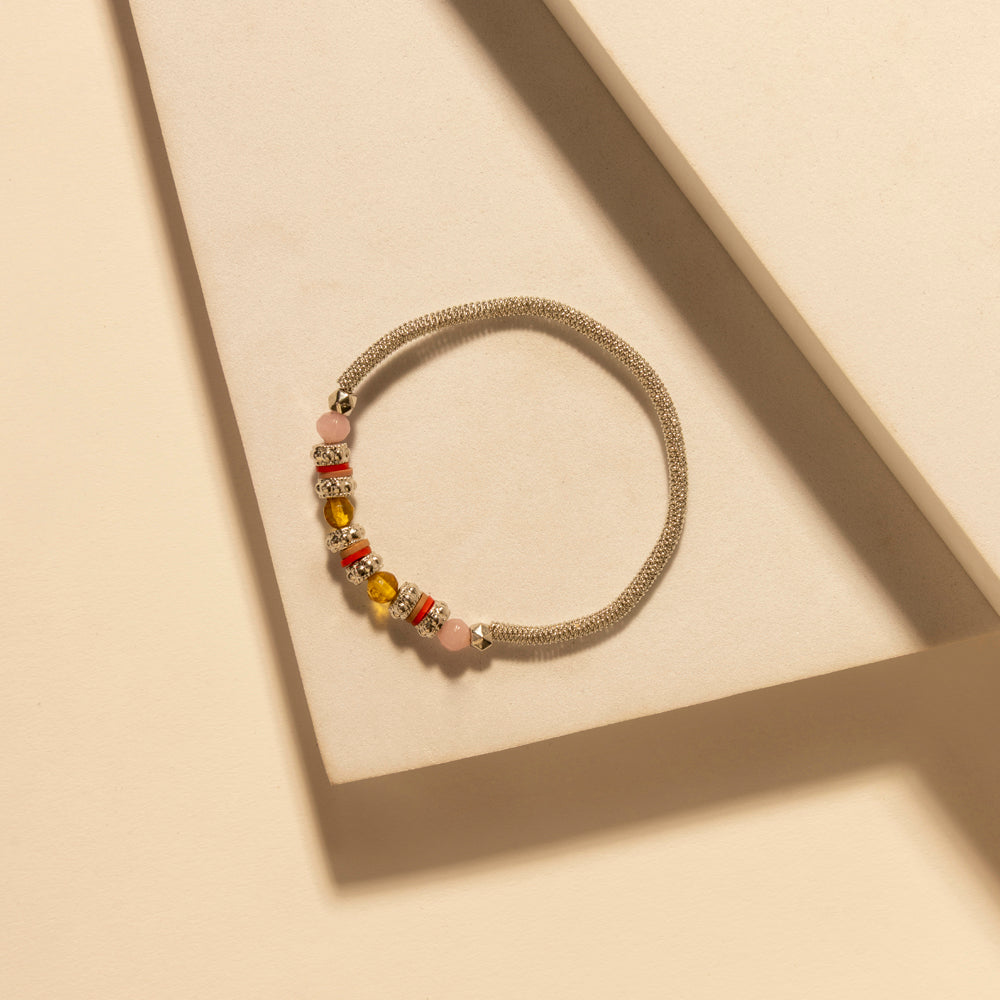 Myra Wild Soul Charm Bracelet in Desert Blush - Myra USA