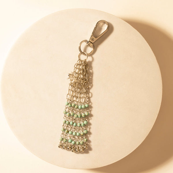 Myra Hitch Chain Keychain in Desert Turquoise - Myra USA
