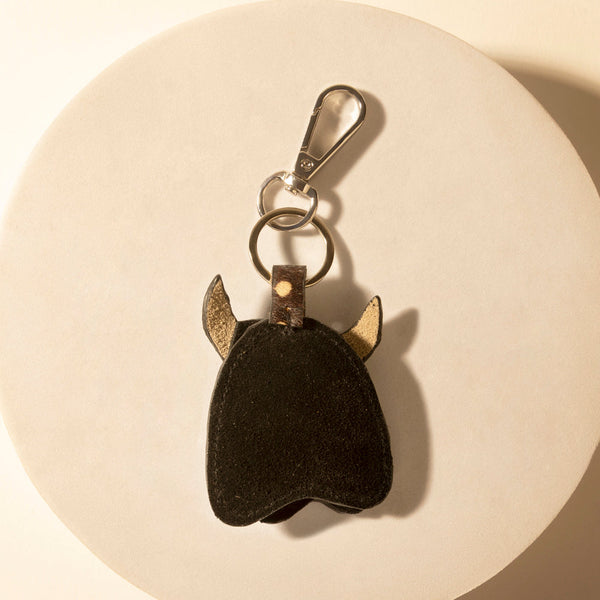 Myra Outpost Bull Keychain in Desert Hide Mix - Myra USA