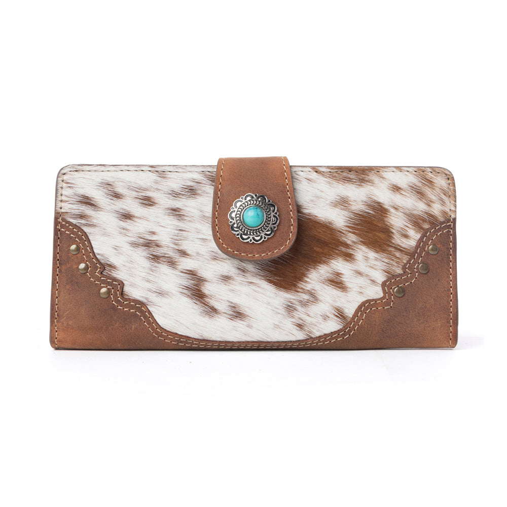 Myra Cedarbar Hairon Leather Women’s Wallet in Honey Drift - Myra USA