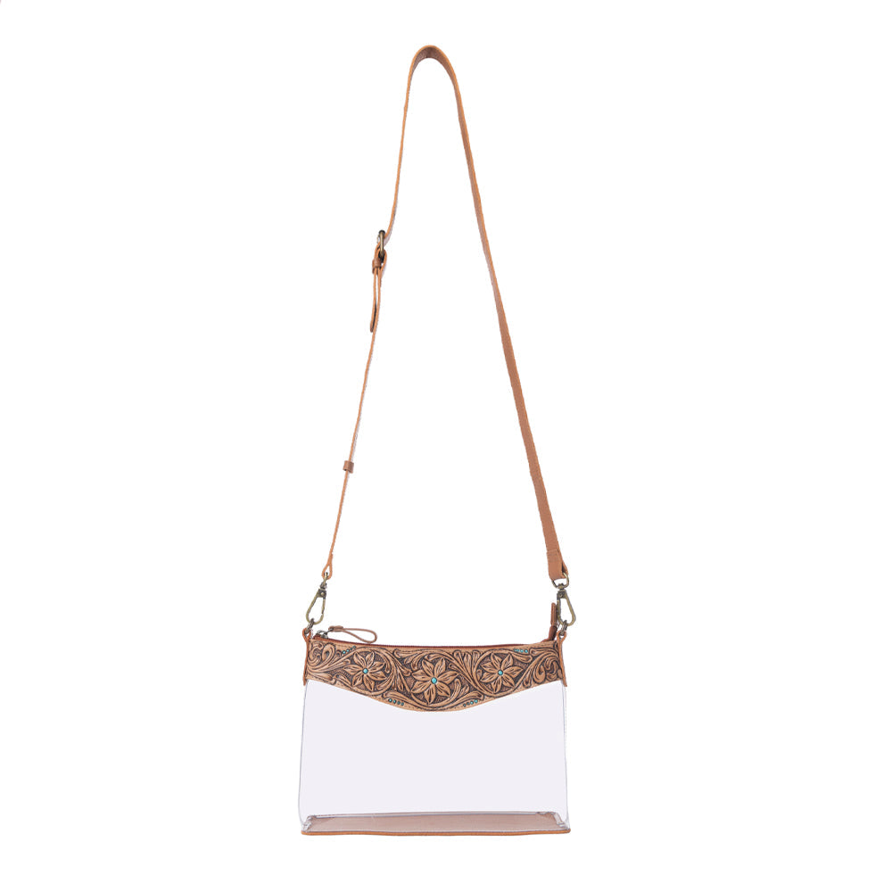 Myra Rodeo Frontier Clear Bag in Bridle Biscuit - Myra USA