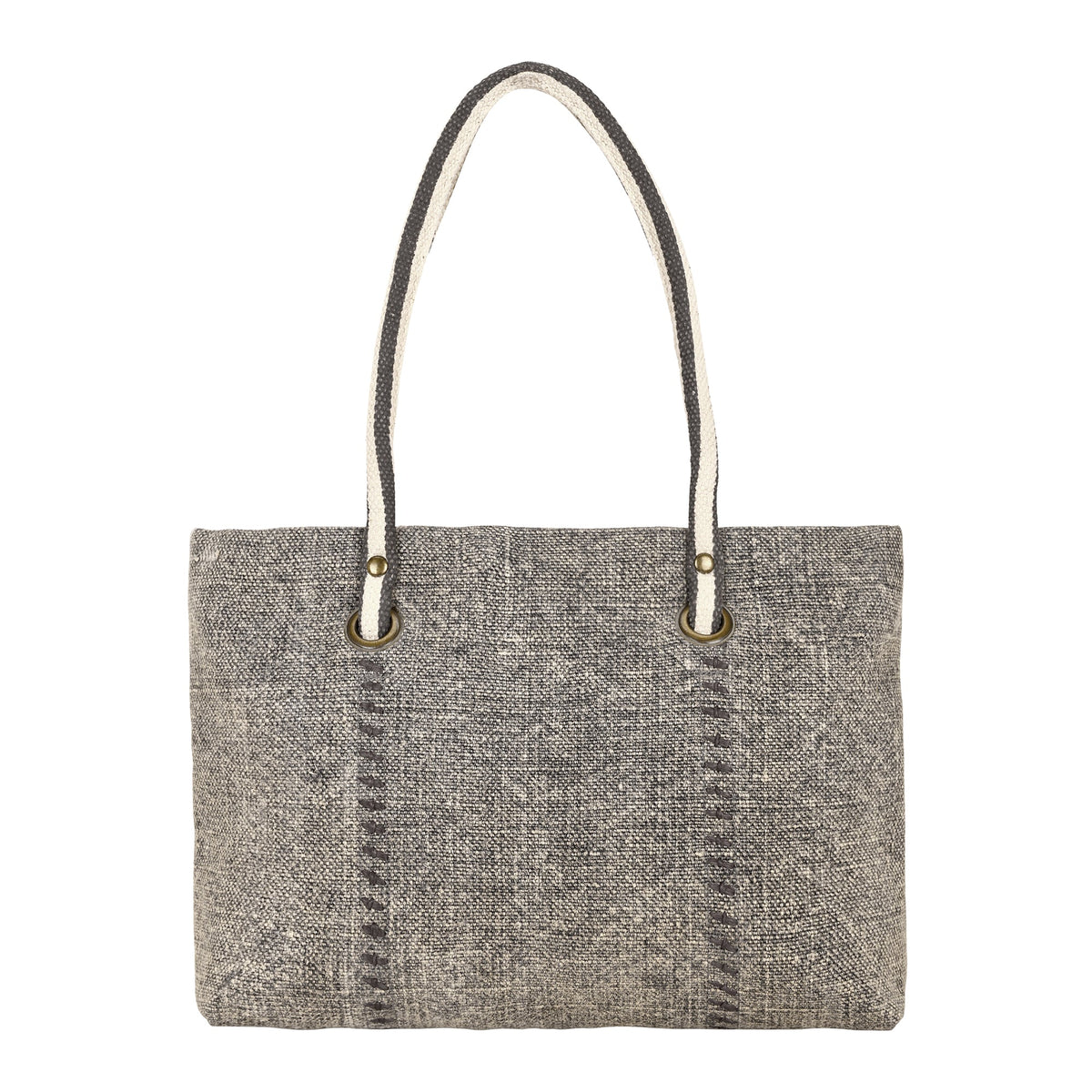 Myra Cottontop Tote Bag for Women in sand grain with jute weave - Myra USA