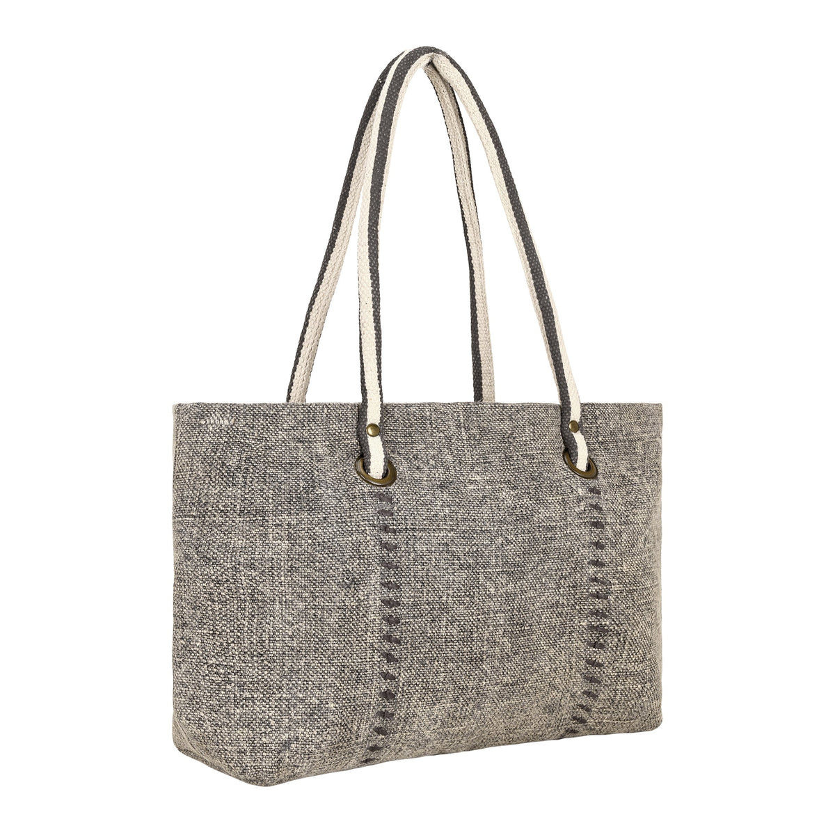 Myra Cottontop Tote Bag for Women in sand grain with jute weave - Myra USA
