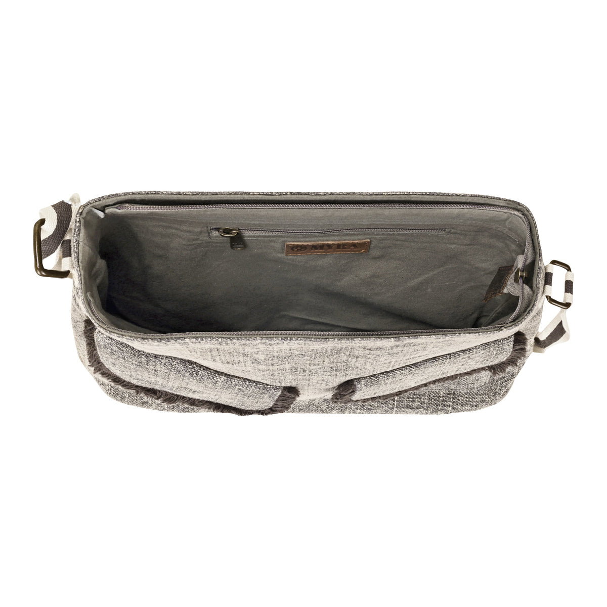 Myra Amber Ridge Shoulder Bag for Women in sand grain with fringed pockets - Myra USA