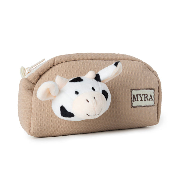 Western Moo Pencil Case in Caramel - Myra USA
