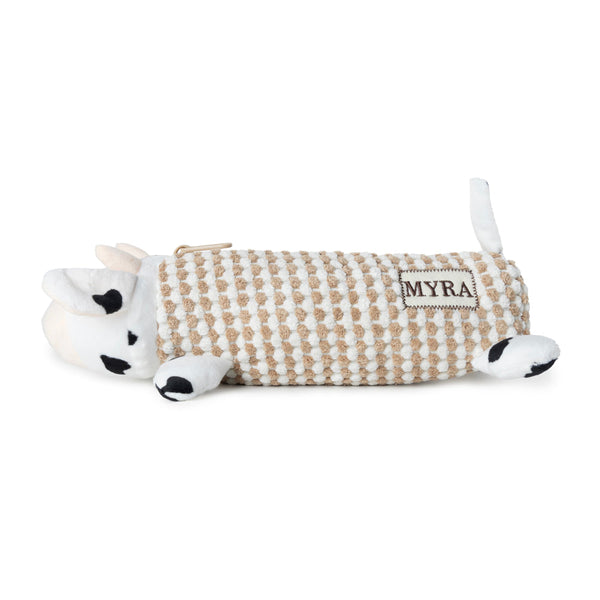 Cowbuddy Pencil Case in Brown and Creme - Myra USA