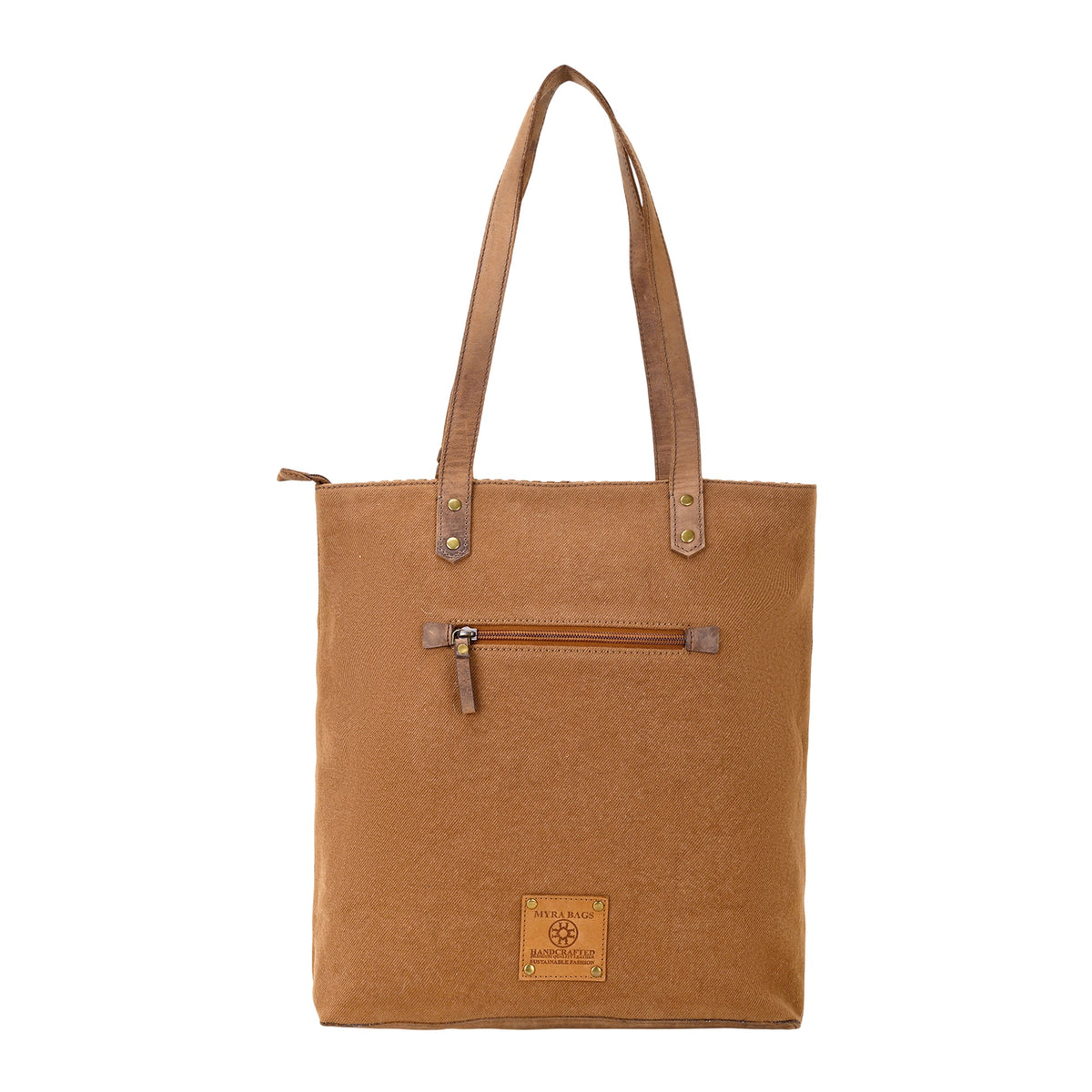 Myra Millridge Tote Bag for Women in brown with hair on and whipstitch - Myra USA