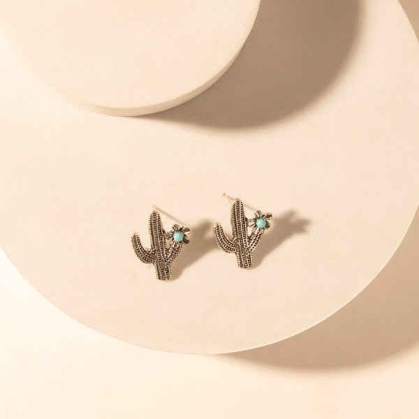 Sonoran Stud Set in with turquoise detail in premium style - Myra USA