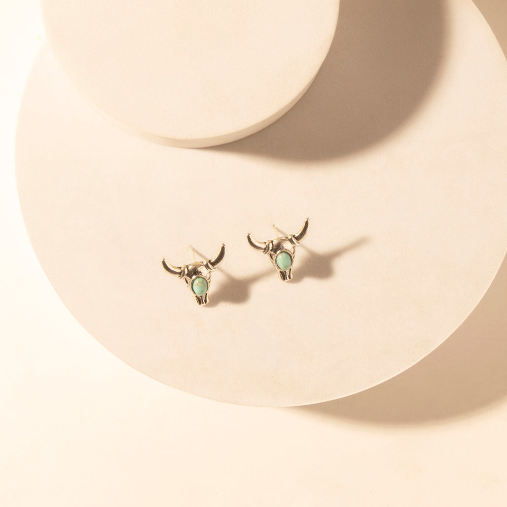 Sonoran Stud Set in with turquoise detail in premium style - Myra USA