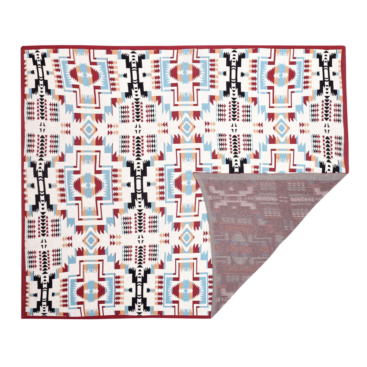 Myra Gloaming Southwestern Cotton Knitted Throw in ivory - Myra USA