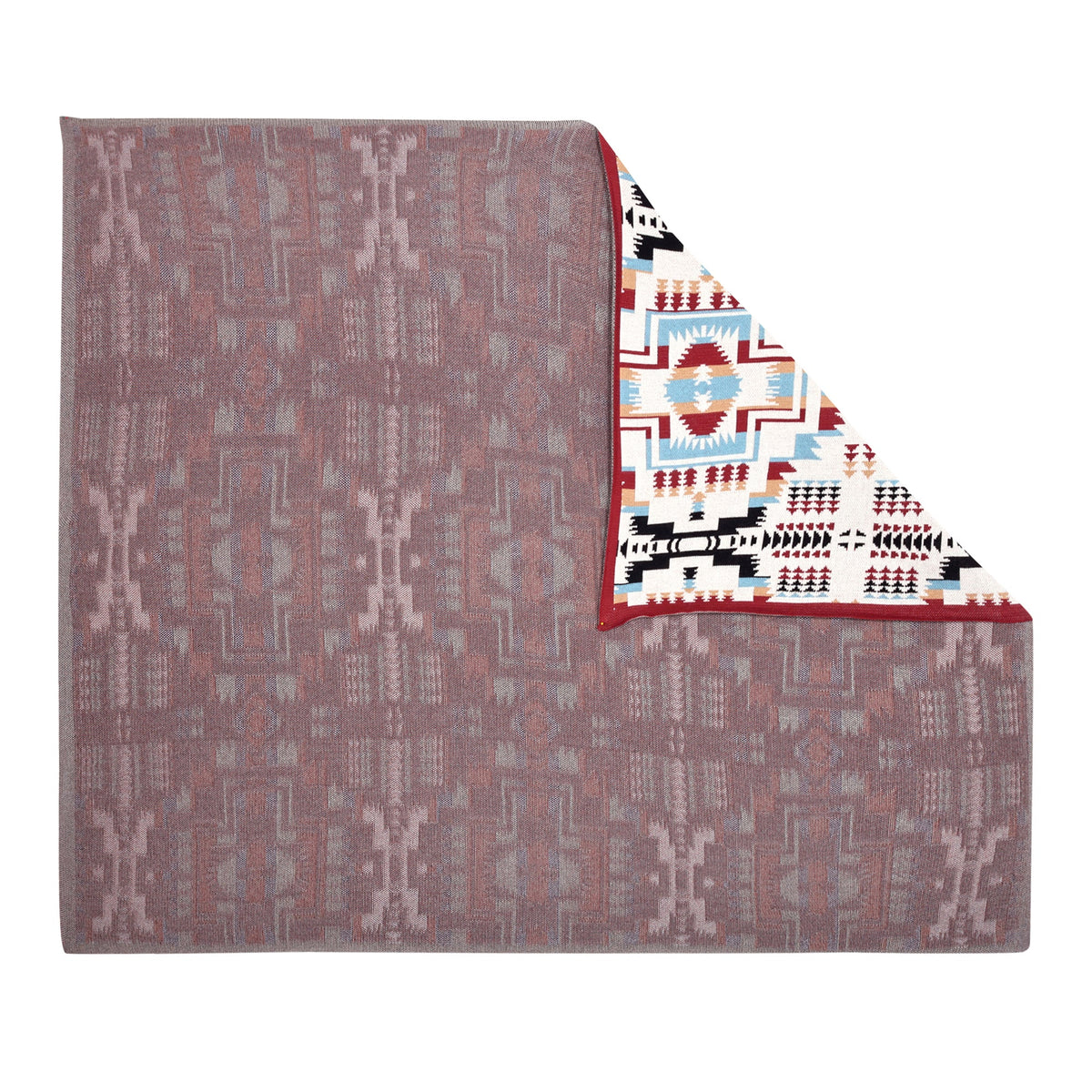 Myra Gloaming Southwestern Cotton Knitted Throw in ivory - Myra USA