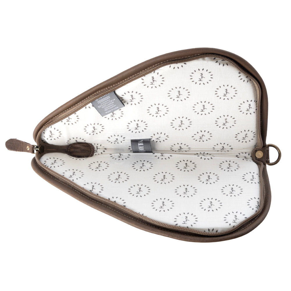 Frontier Mark Cotton Leather Gun Case in Antique Olive - Myra USA