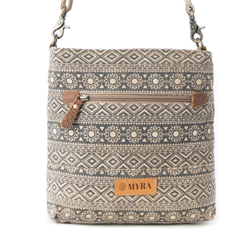 Tribal Pony Western Crossbody Bag for Women in olive with hairon detail - Myra USA