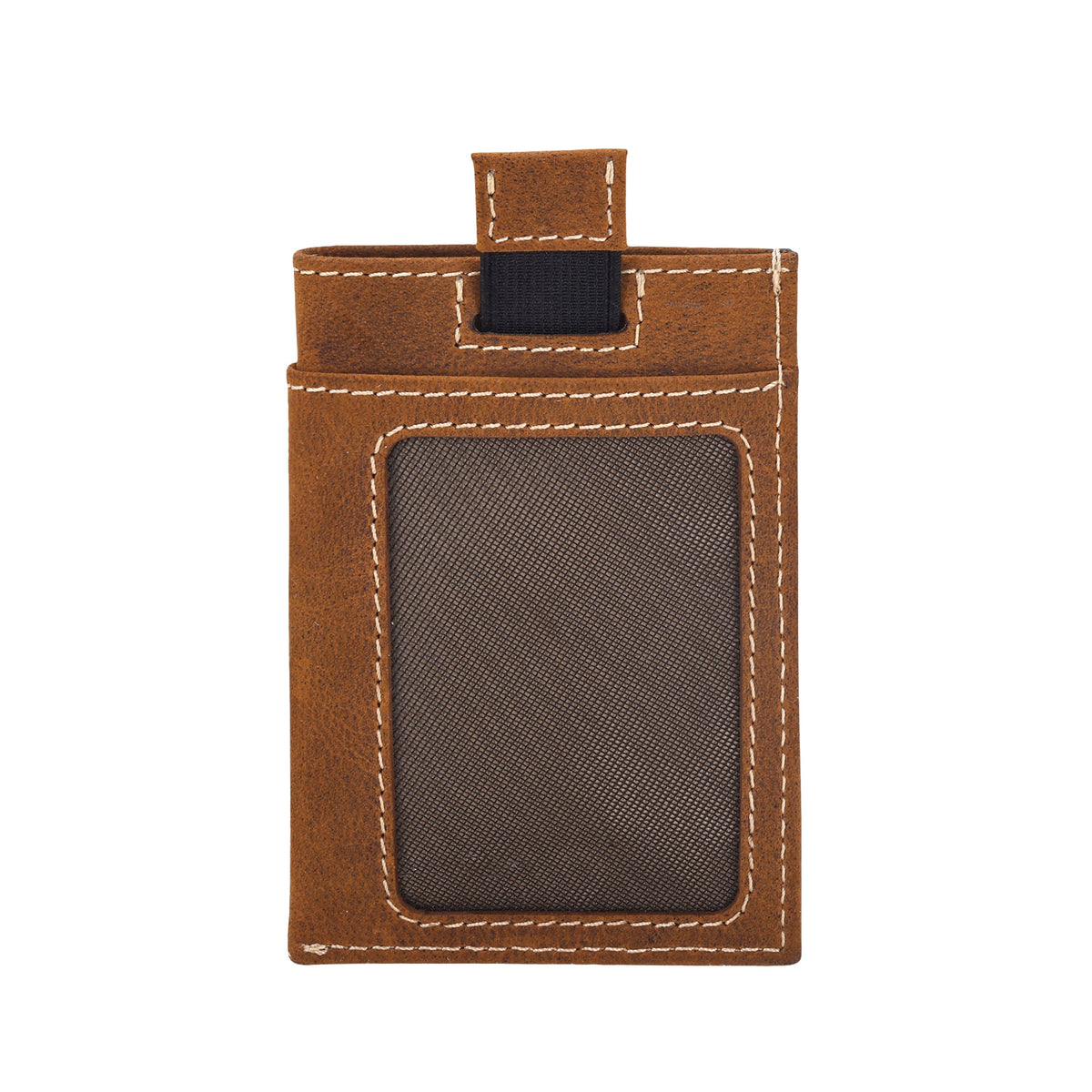 Myra Ridgemere Credit Card Holder in tan with front slip pocket - Myra USA