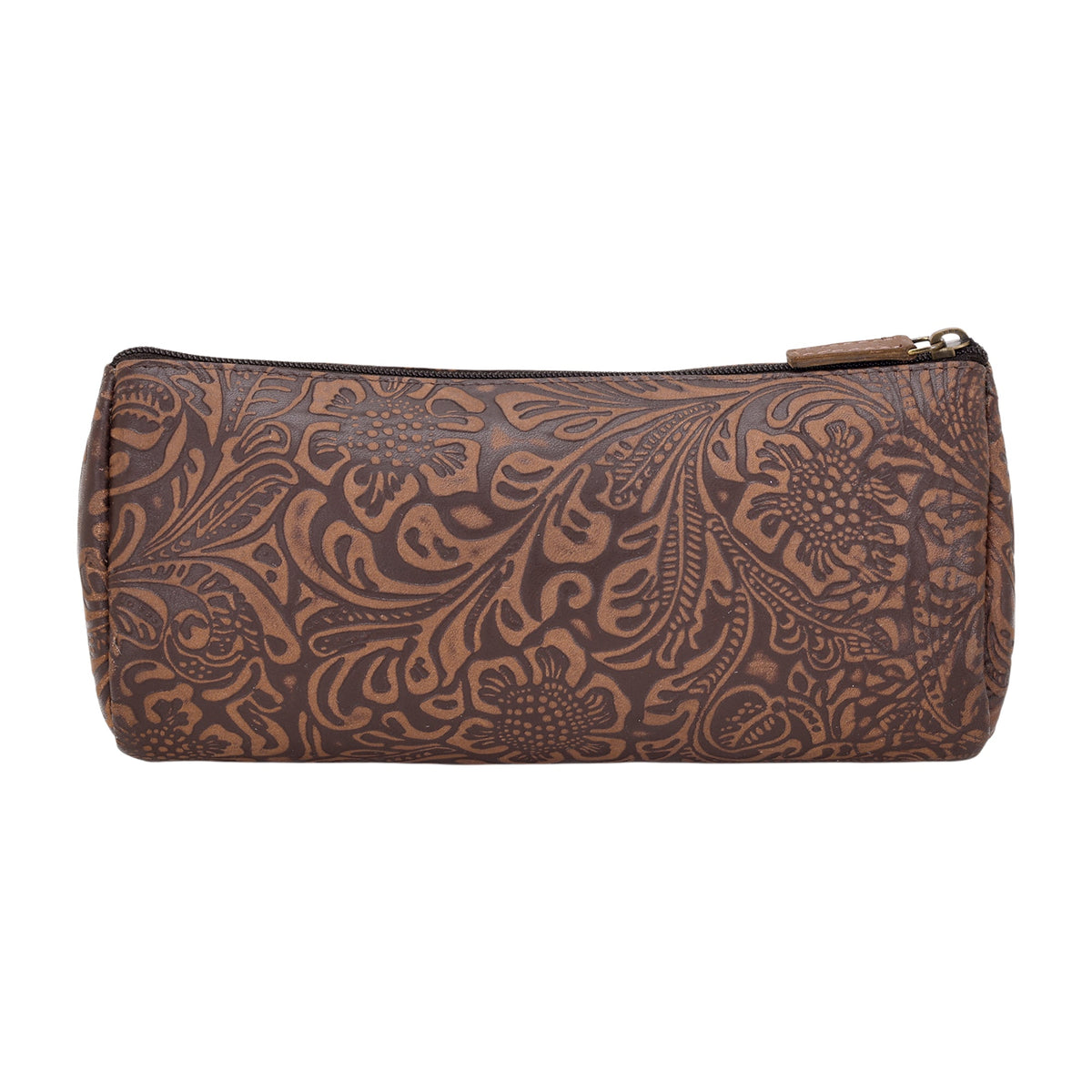 Myra Sandy Multi Pouch in brown with embossed leather - Myra USA