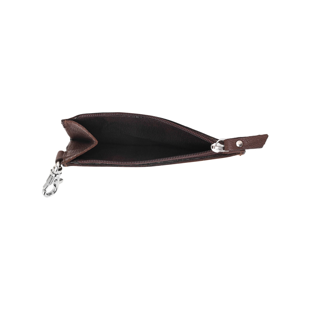 Myra Hand Hewn Card Holder for Women in brown with hair on and hand tooled detail - Myra USA