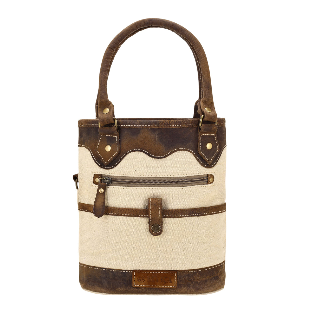 Myra Having fun Wine Holder in cream with genuine leather - Myra USA