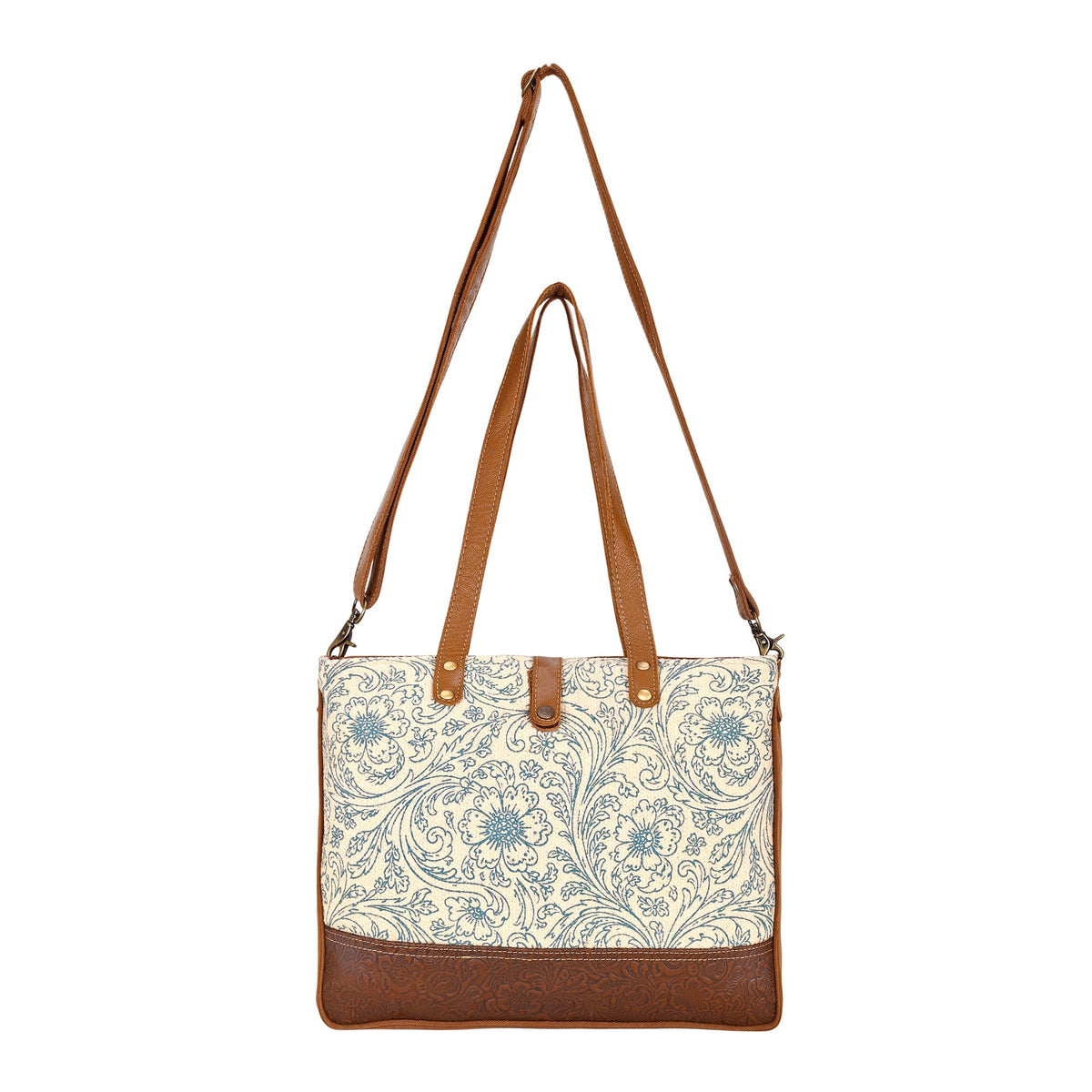 Myra Willow Mesa Messenger in Cream Floral - Myra USA